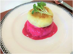 ショッキングなピンクの近未来いももち